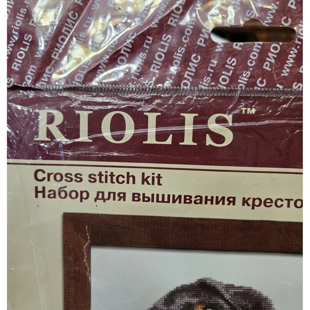 Vintage Cross Stitch Kit RIOLIS DASCHOUND 906 Wiener Dog Cross Stitch T44061